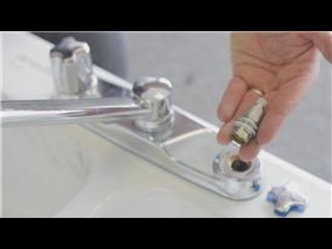 Faucet Repair : How to Repair a Dripping Kitchen Two-Handle Faucet .