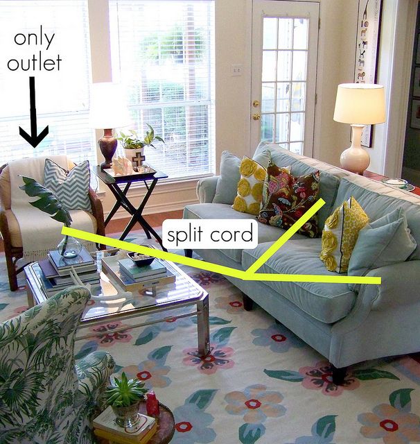 How to Hide Pesky Lamp Cords | Hide electrical cords, Lamp cord .