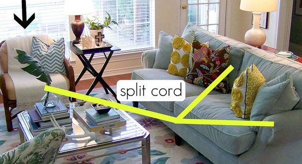 hide cables in living room