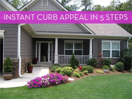 How to increase the attractiveness of
curbs with your landscape design