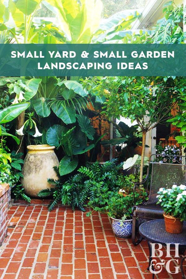 How to maximize the effect of a small
backyard