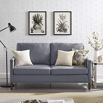 Amazon.com: Vintage Design Apartment Upholstered Sofa with Nail .