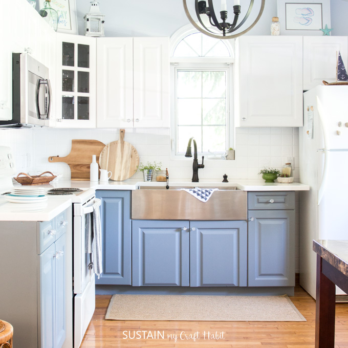 How to Paint Kitchen Cabinets without Sanding – Sustain My Craft Hab