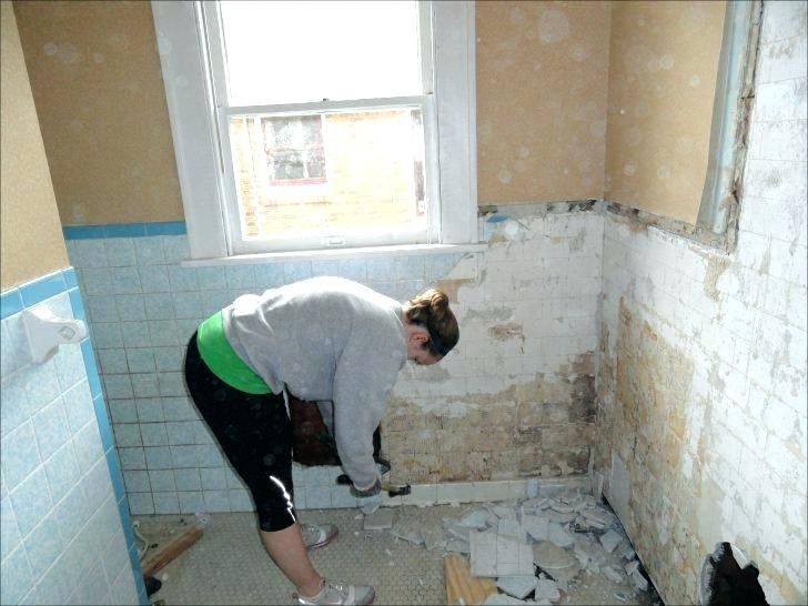 How To Remove Bathroom Tiles And Not, Removing Tile From A Wall