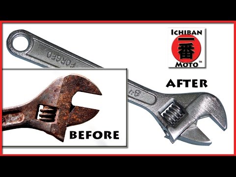 How to Remove Rust with from metal and tools DIY Electrolysis .