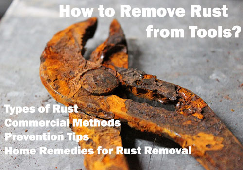 How to easily remove rust from tools