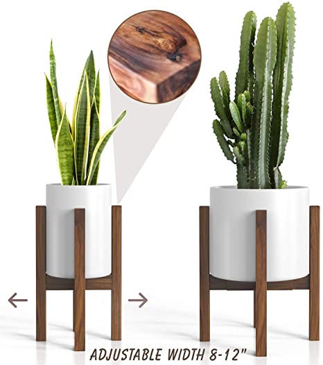 Amazon.com : Mid Century Plant Stand - Adjustable Modern Indoor .