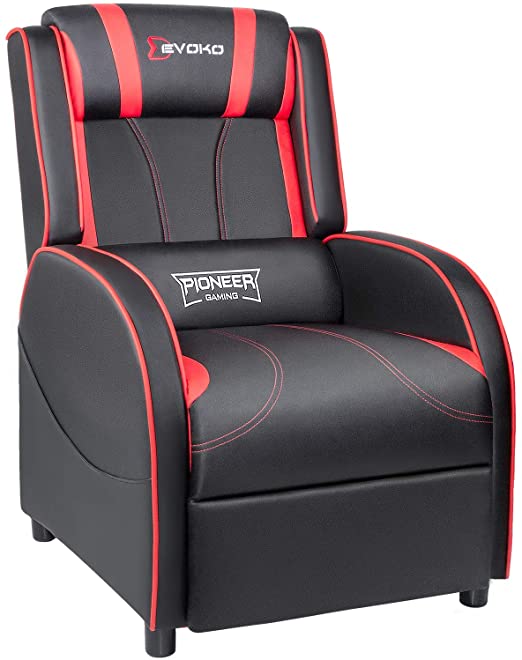 Amazon.com: Devoko Gaming Recliner Chair PU Leather Home Theater .