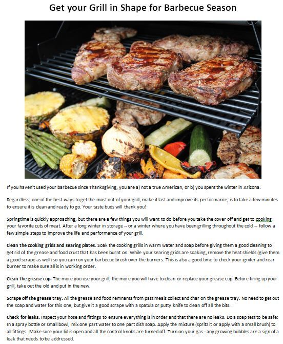 Prep Your Grill for the BBQ Season - Tips & Tricks to get you .
