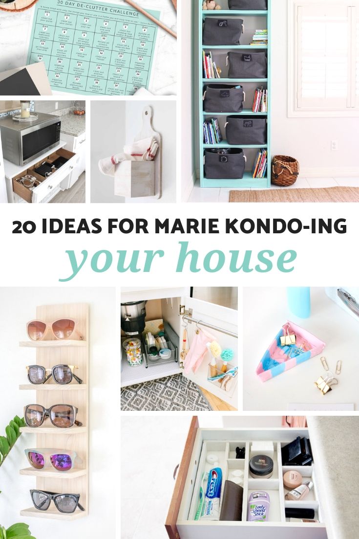 Storage ideas for the event that you are
your house “Marie Kondoing” but do not (yet) want to give them away!