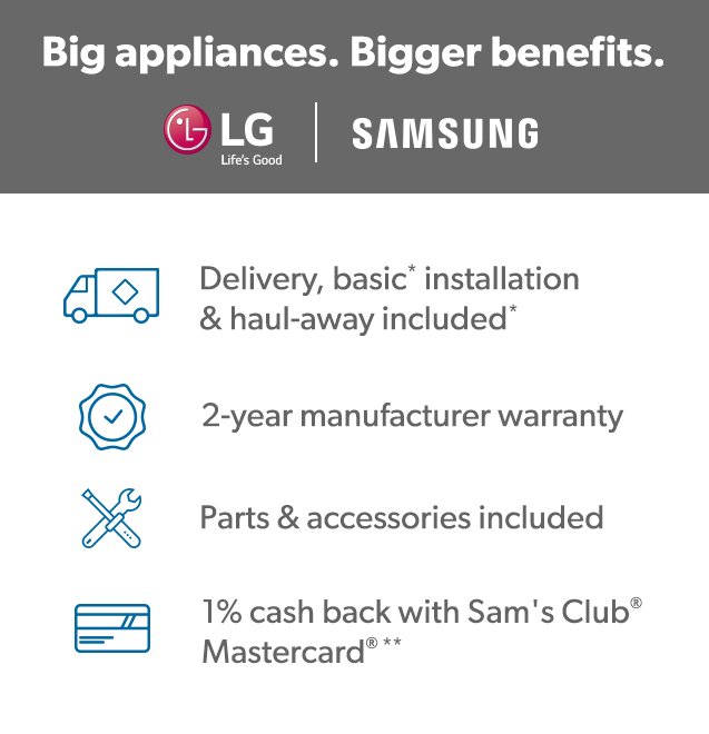 Major Appliances For Sale Near You & Online - Sam's Cl