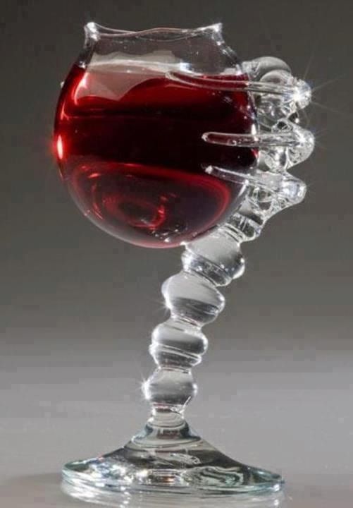 Unique wine glass | Unusual wine glasses, Wine glass, Gla