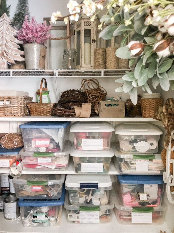 Ways to store your seasonal decorations
and accessories