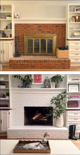 30 Stunning White Brick Fireplace Ideas (Part 1) | White brick .