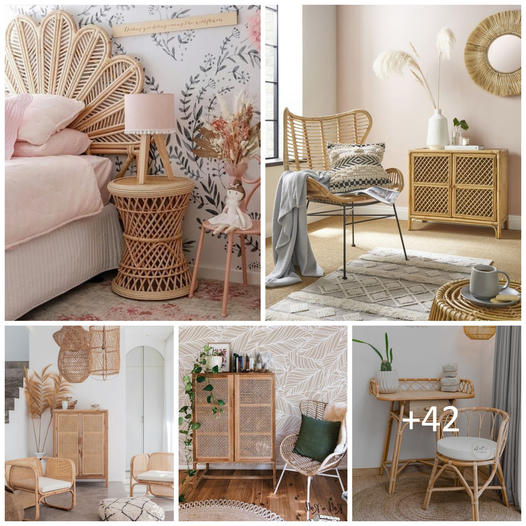 The natural rattan wicker trend for home decor