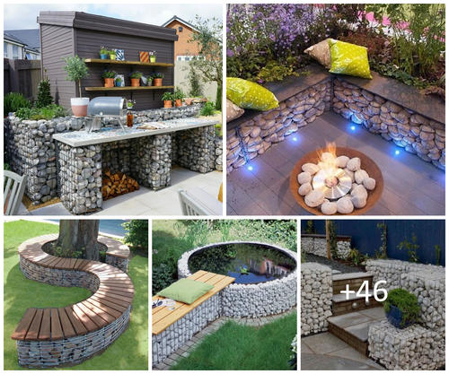 Gorgeous gabion ideas for backyards