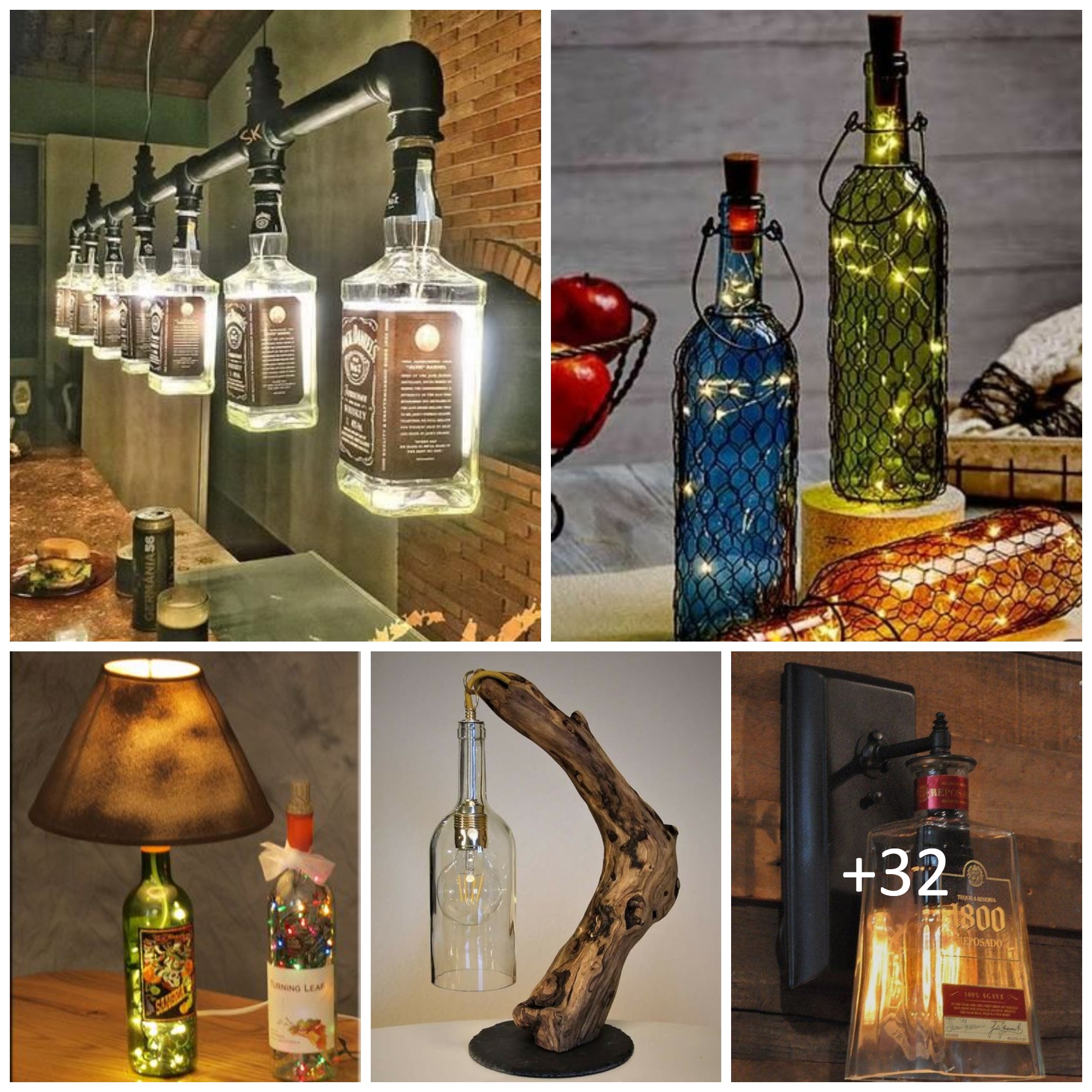 Handmade Bottle Light Ideas For Creative Lighting