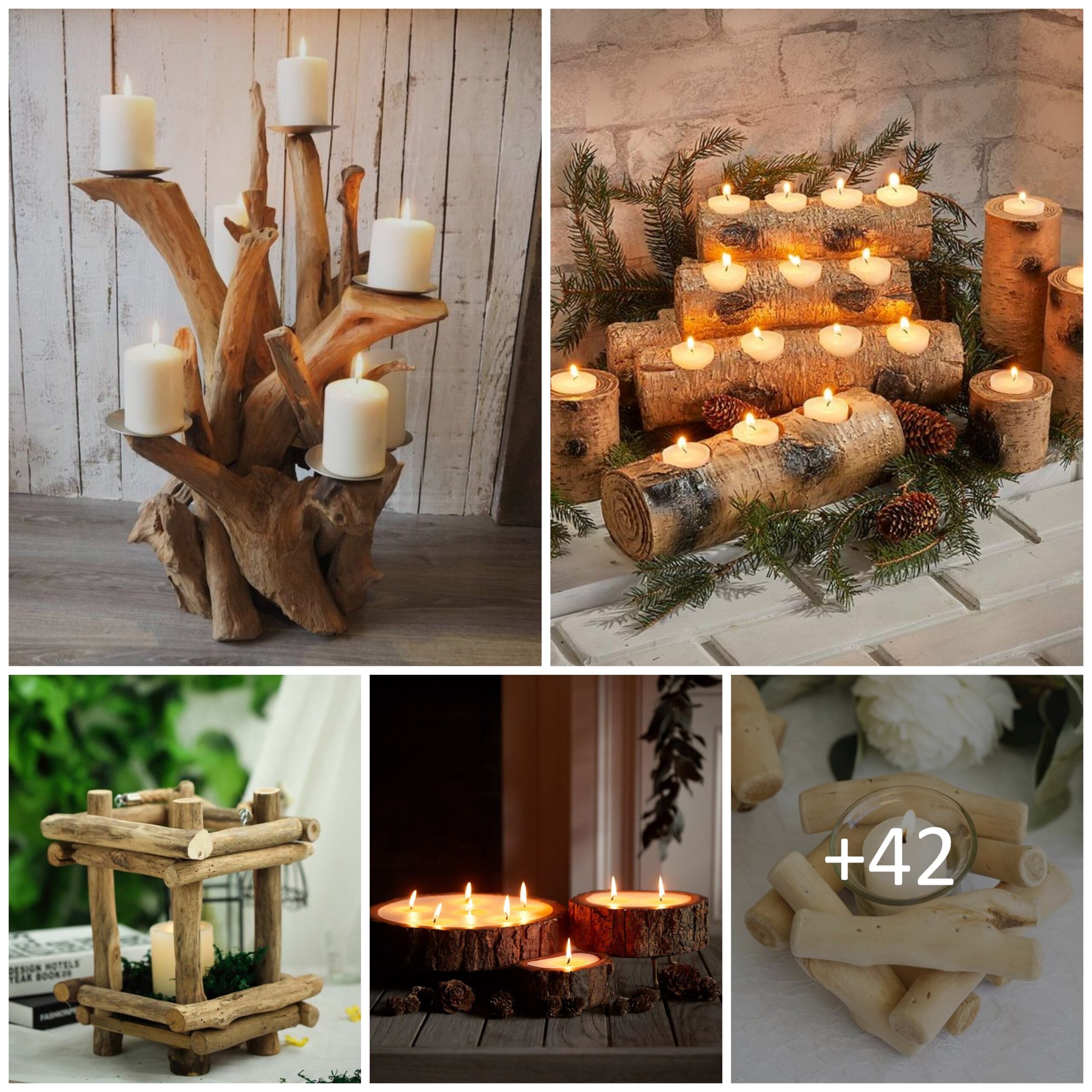 DIY Wooden Candle Holders To Add Rustic Charm Your Home