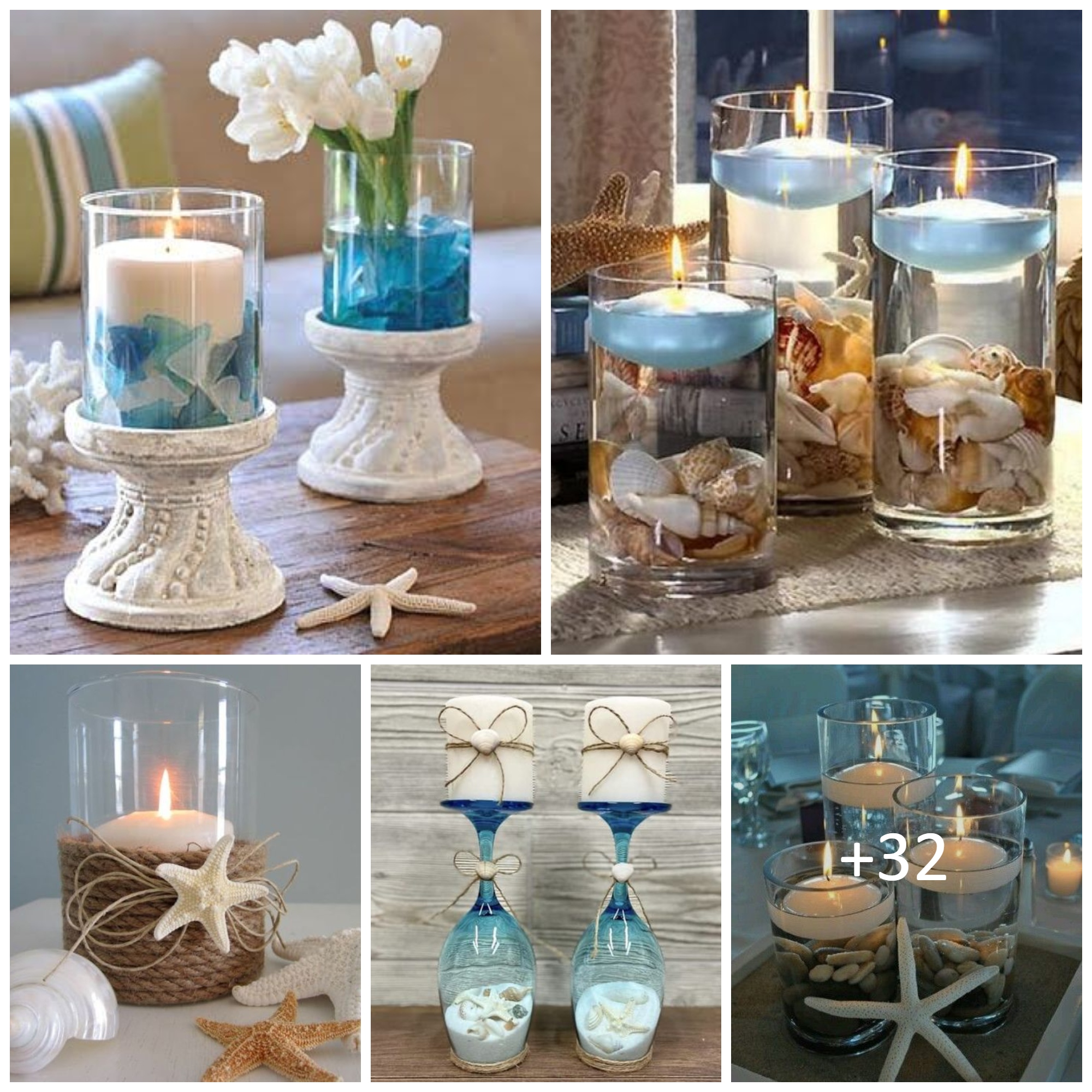 Coastal Beach Candle Holder Decor Ideas – TopsDecor.com