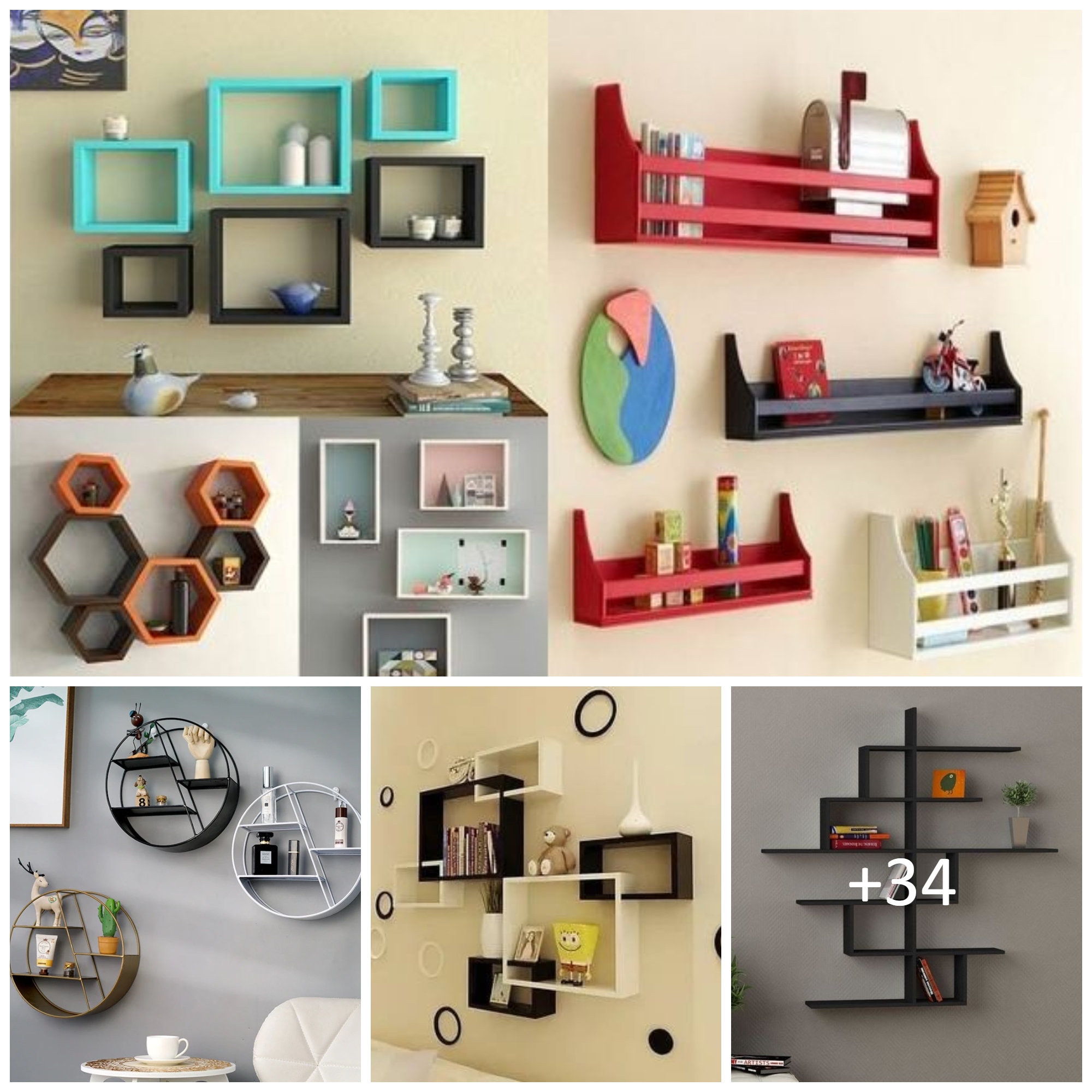 Wall shelving ideas for every room