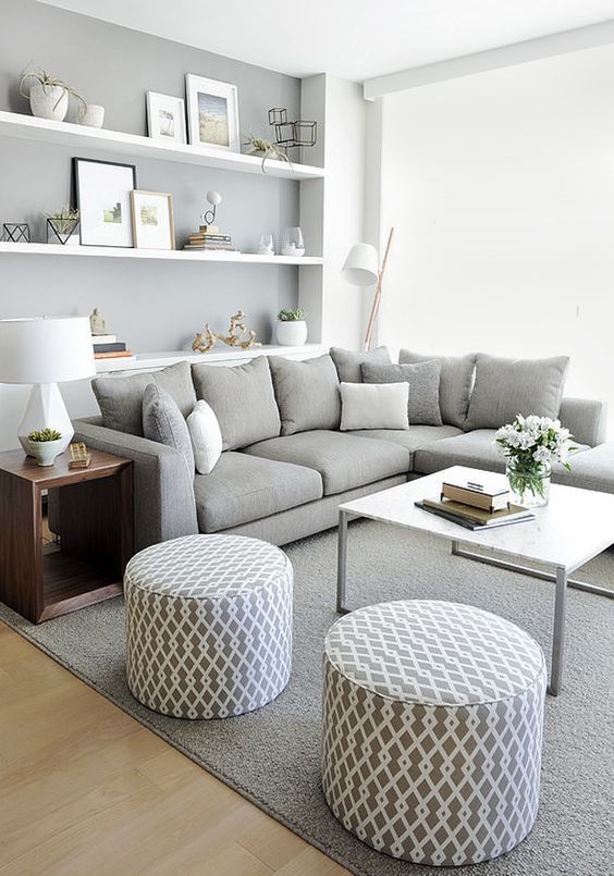 Light gray is another great shade to rock in a small space
