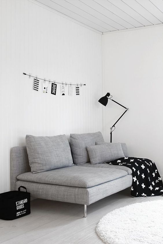 Such an easy-to-assemble sofa is enough for a small room