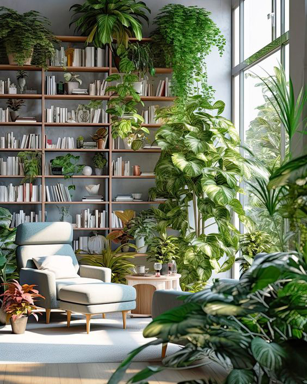 Tiny-living-gardens-with-house-library