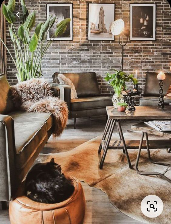 warm and industrial living spaces