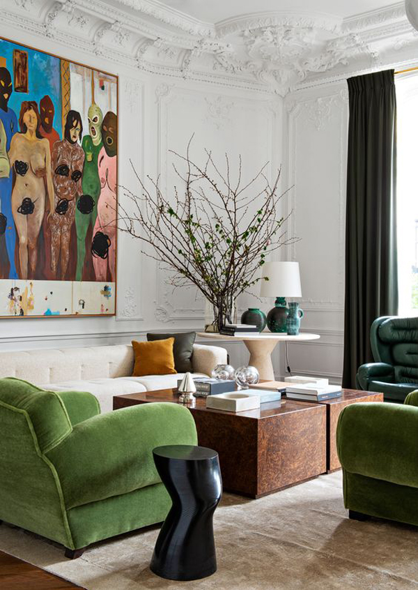 glamorous-eclectic-parisian-living room