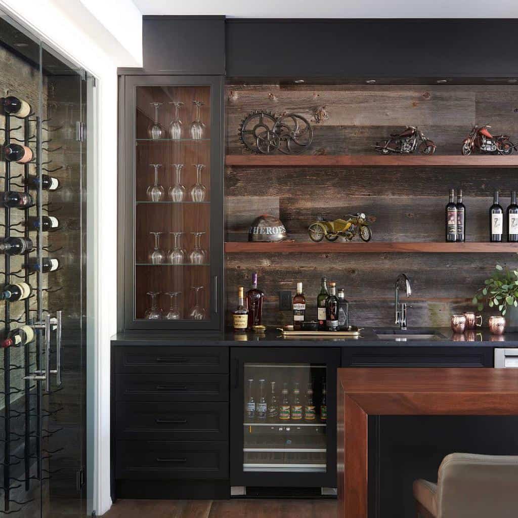 Vintage style wine cabinet