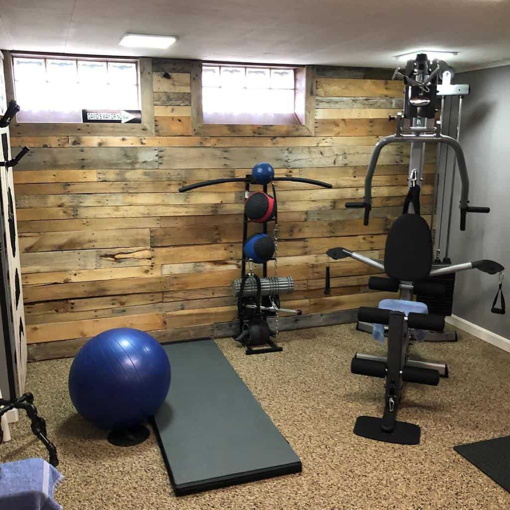 Rustic home gym