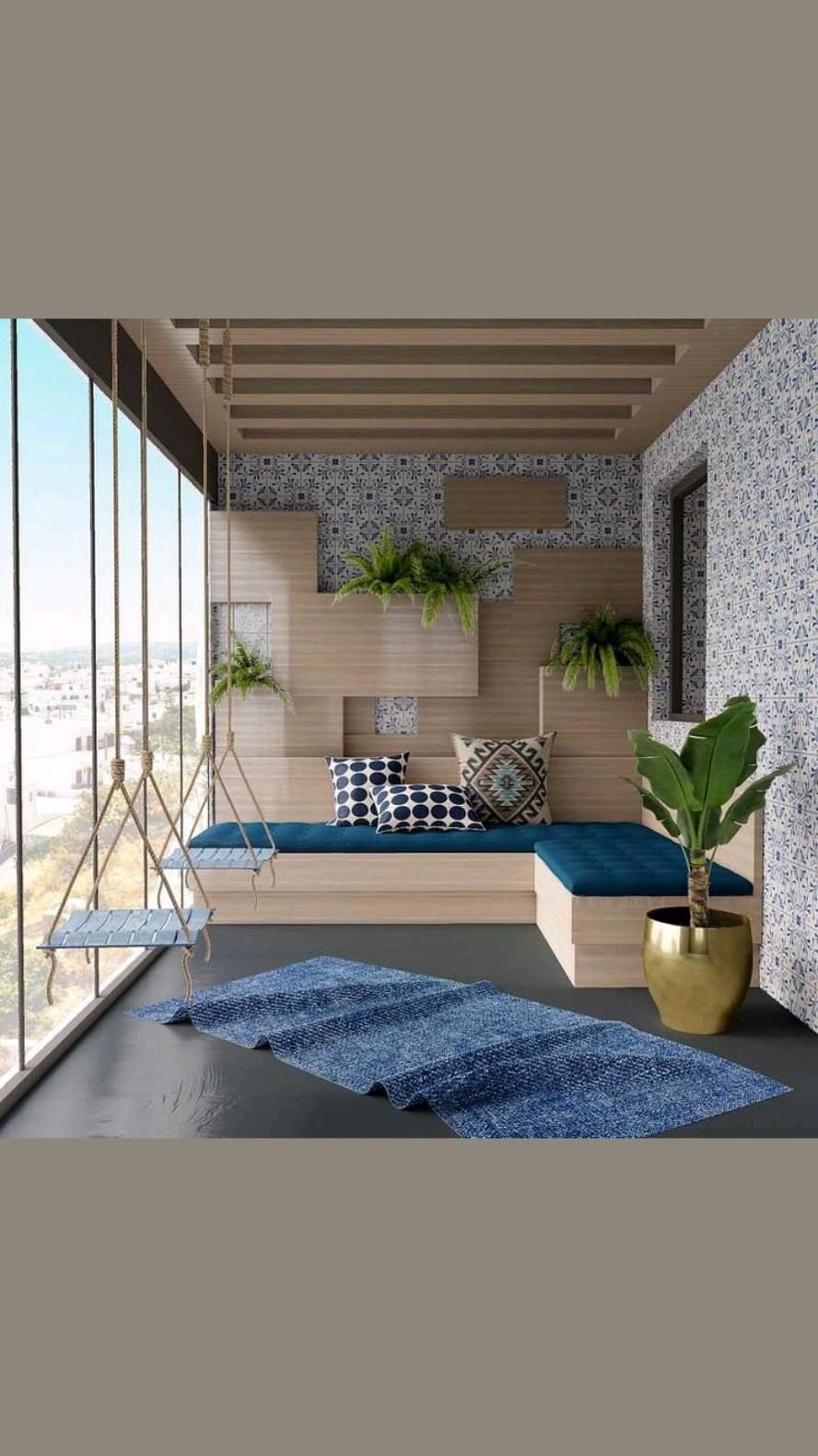 Modern balcony interior design