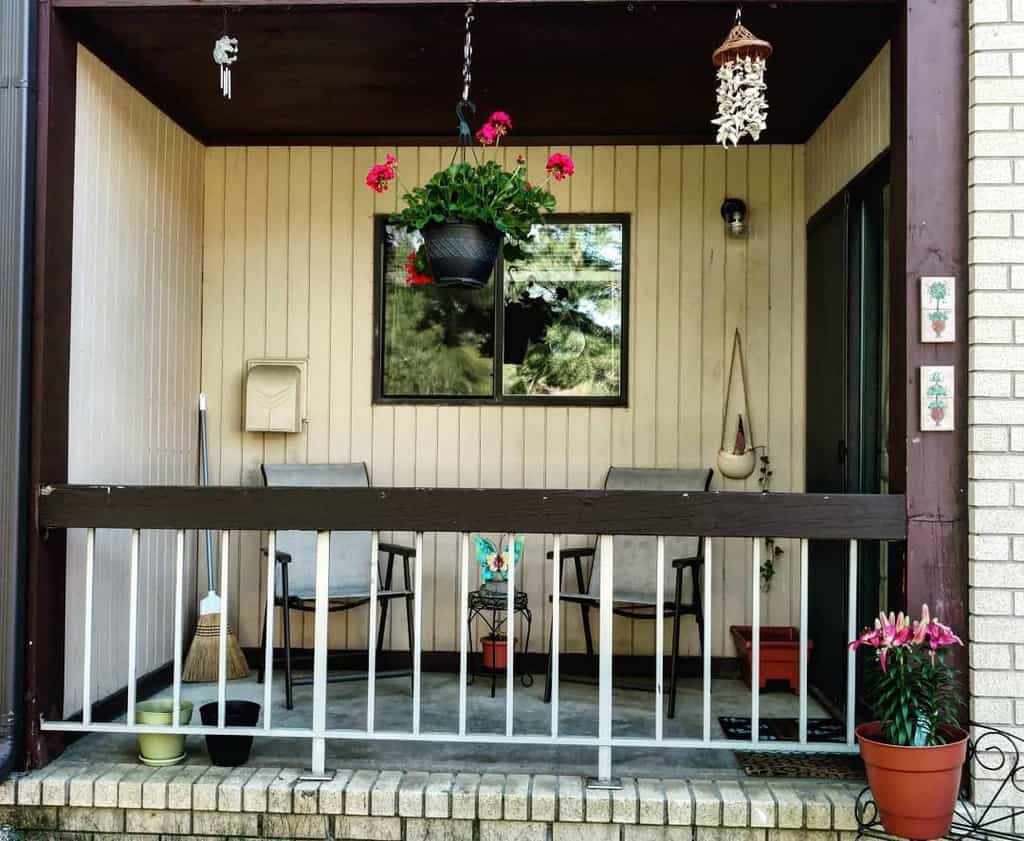 simple apartment terrace