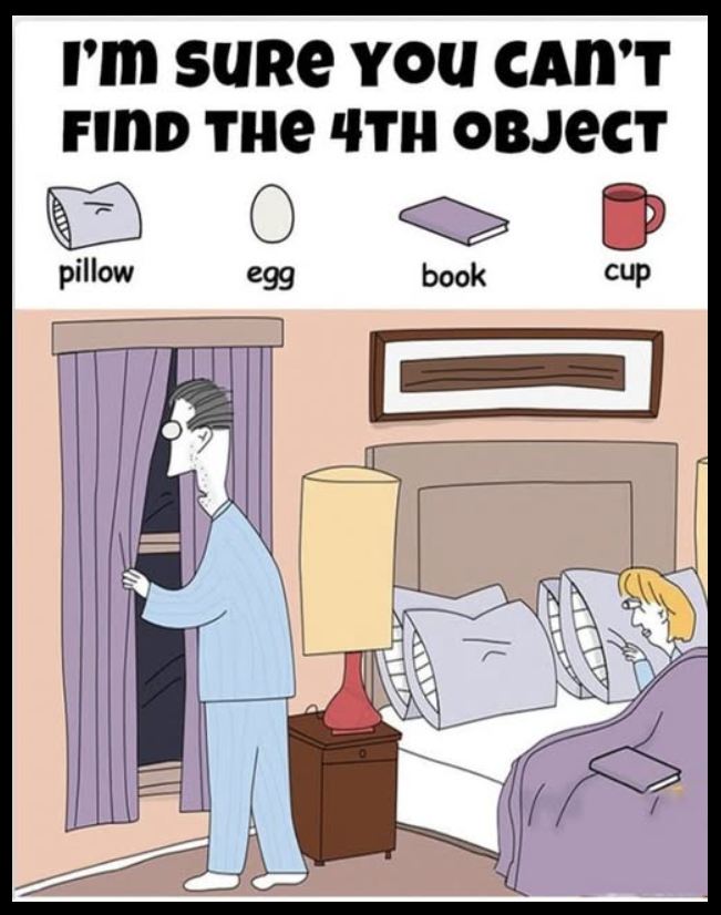 Can You Find the Hidden Book, Egg, Cup, and Pillow in This Clever Visual Puzzle?