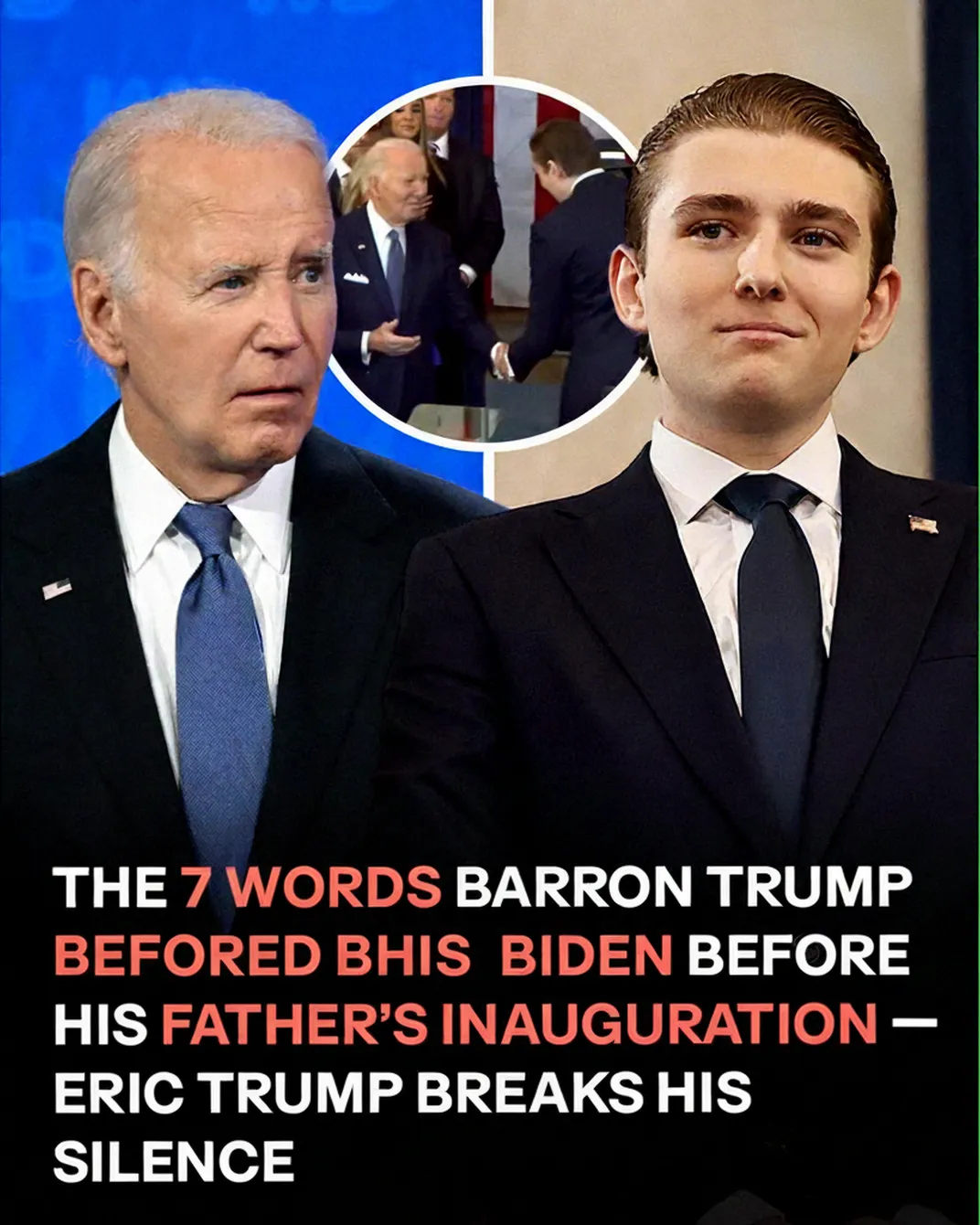 Eric Trump Addresses Barron’s Comment to Joe Biden During the 2025 Inauguration