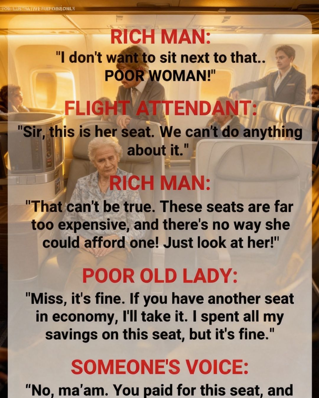 Business Class Passengers Underestimate an Elderly Woman — but the Pilot Leaves Everyone Speechless by the End of the Flight