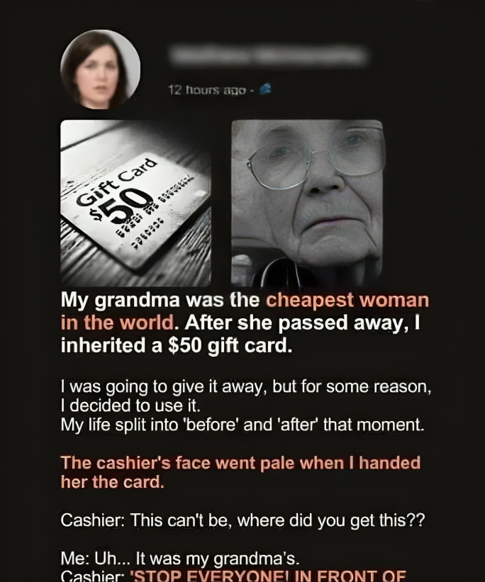 The Gift Card My Grandma Left Me Seemed Ordinary — Until a Stranger Revealed Its True Meaning