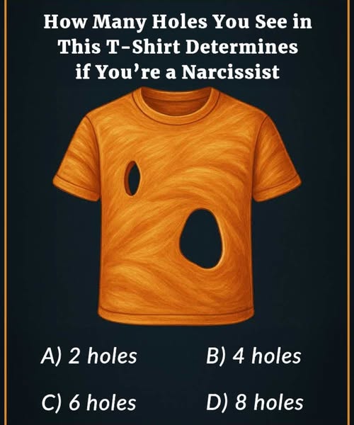How Many Holes Do You See in This T-Shirt? Your Answer Might Reveal Hidden Personality Traits