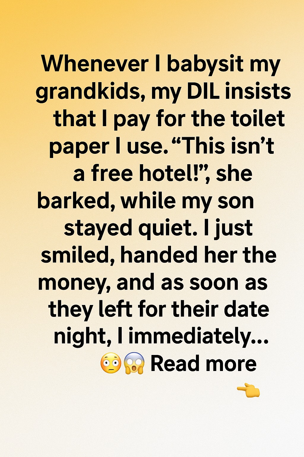 She Asked Me to Pay for Toilet Paper While Babysitting — and My Response Left Everyone in Total Silence