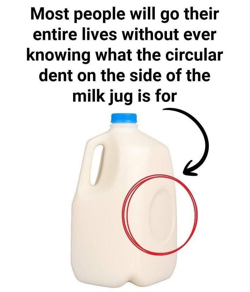 Why Milk Jugs Have a Circular Dent — The Surprising Purpose Behind the Design