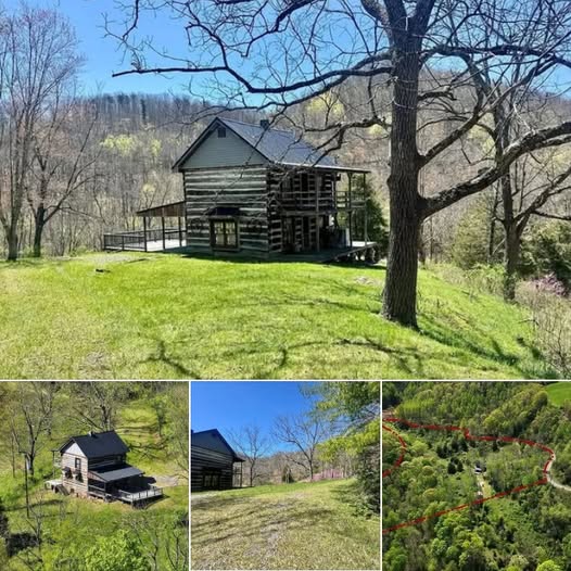 Charming Cabin for Sale on a Spacious 7.82-Acre Property in Hinton, West Virginia