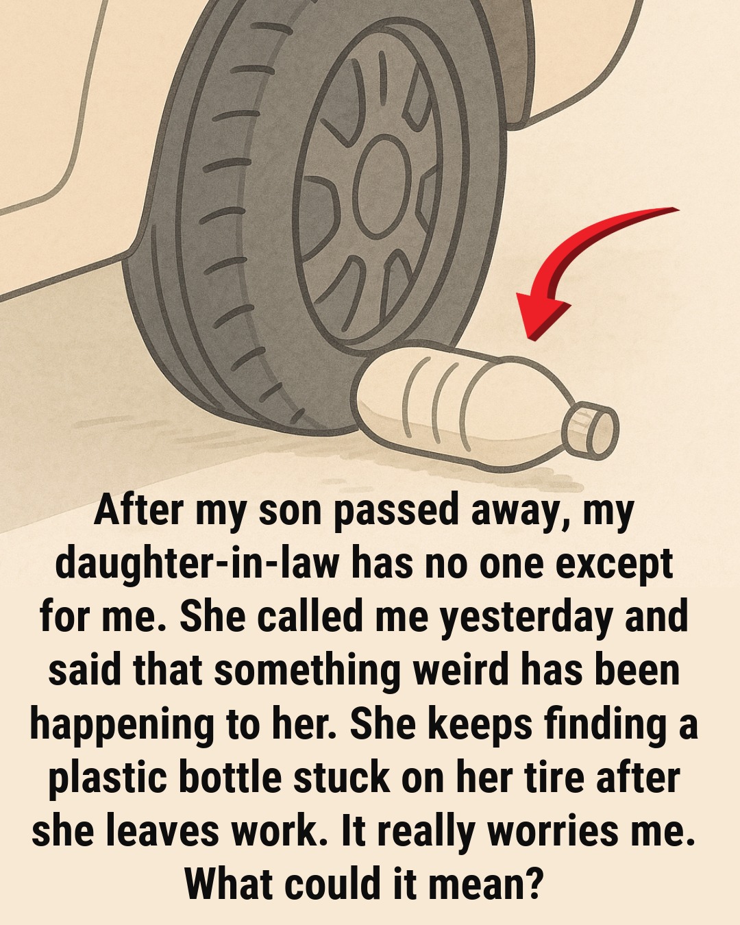 Why Noticing a Plastic Bottle Near Your Tire Deserves Your Attention