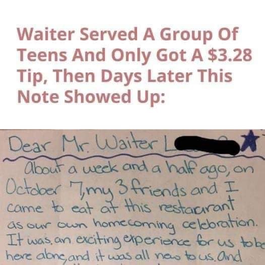 Waiter Feels Disappointed by a Small Tip — But a Letter Arriving Days Later Changes Everything