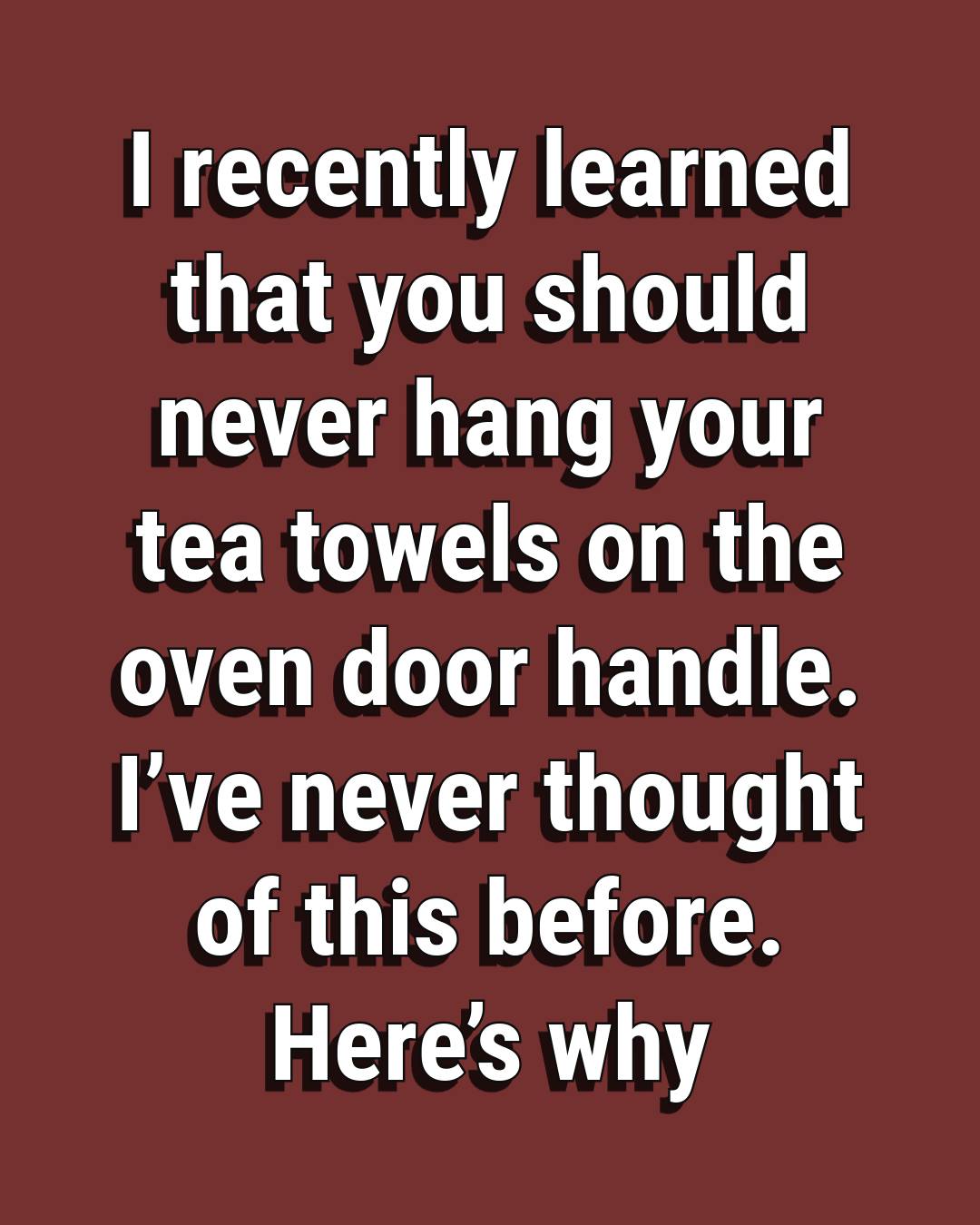 Why Hanging a Tea Towel on Your Oven Door Could Be Riskier Than You Think