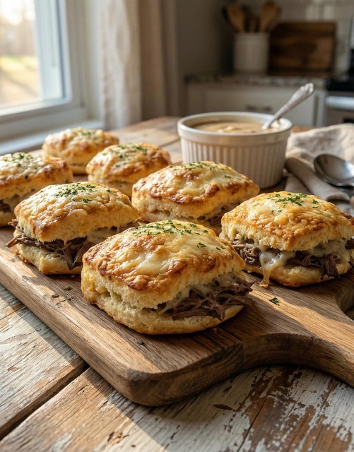 How to Turn a French Dip Into the Ultimate Comfort Biscuit