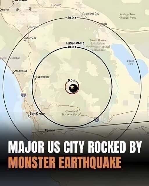 Community Response Following a Powerful Earthquake in San Diego