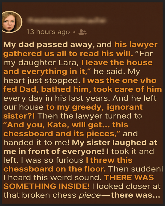 The Unexpected Discovery Inside My Father’s Chess Set