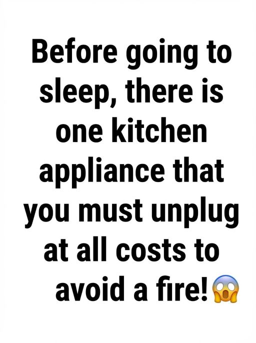 Why Unplugging Certain Kitchen Appliances at Night Can Be a Smart Habit