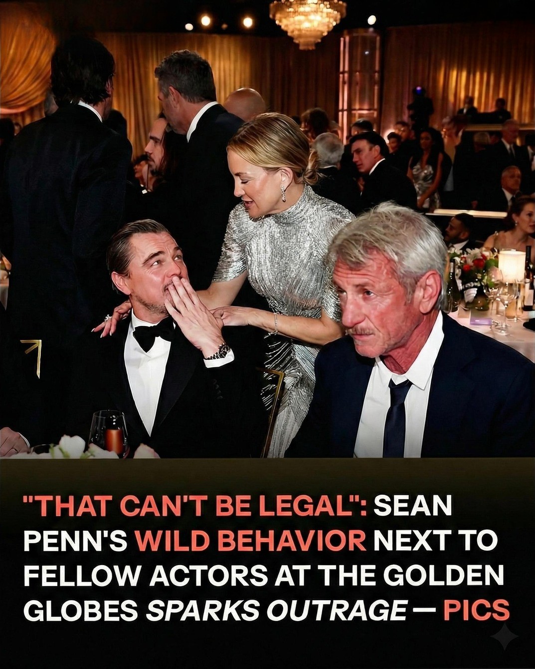 Sean Penn’s Surprising Golden Globes Moment Draws Online Attention