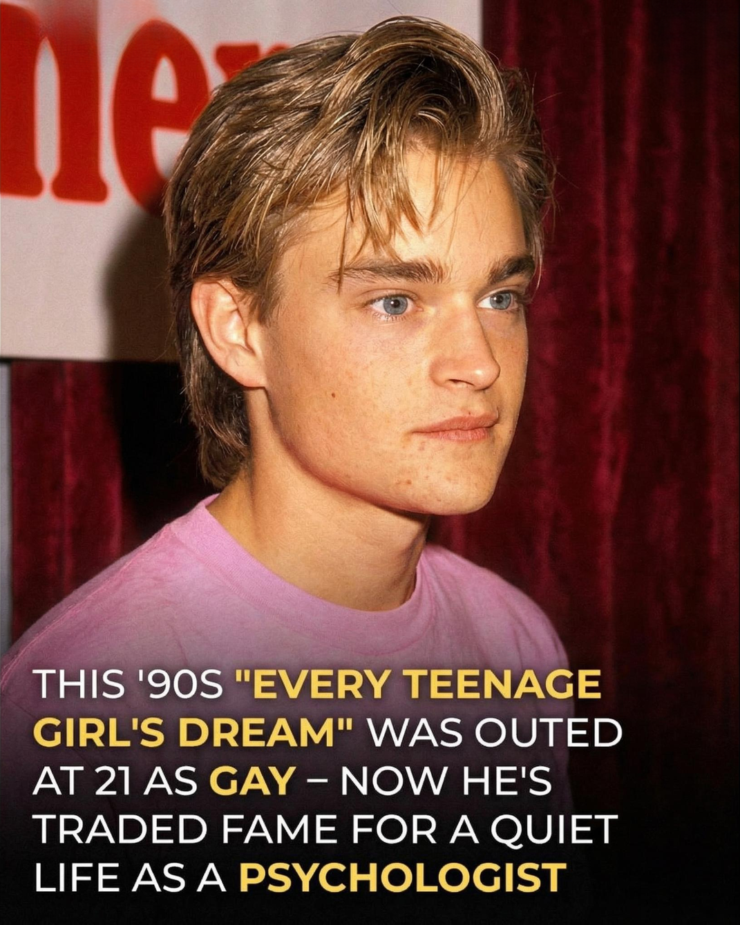 A Former 1990s Heartthrob Embraces a Meaningful and Quiet Career in Psychology